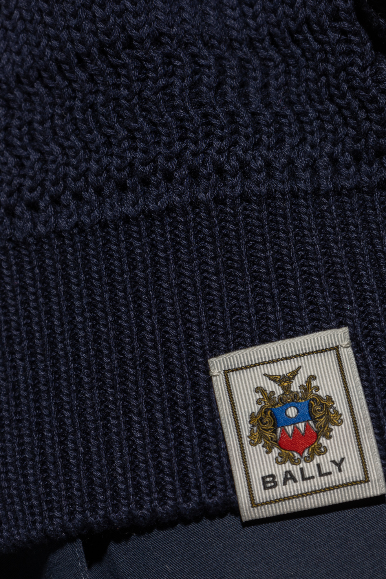 Bally Cotton sweater with logo patch | Men's Clothing | Vitkac